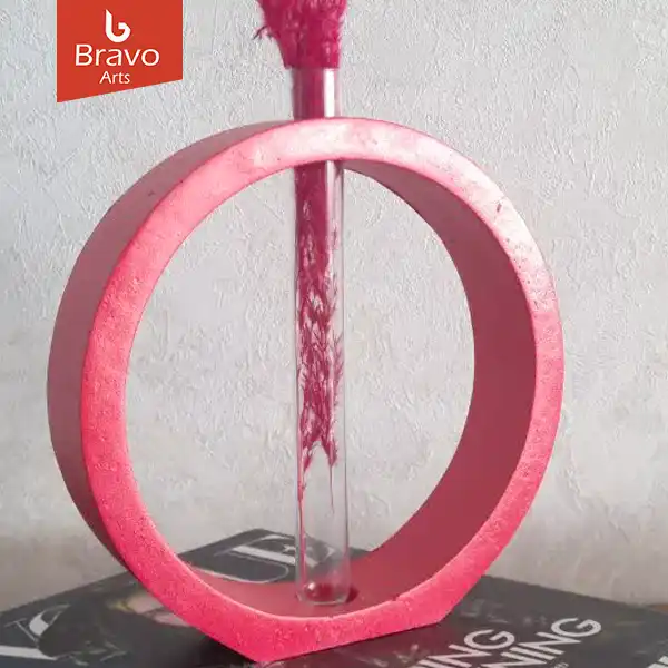 Flora-red گلدان دکوری-رنگ قرمز