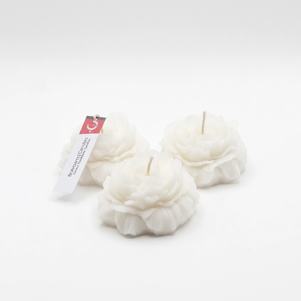 شمع دکوراتیو طرح گل آلاله