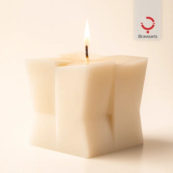 شمع دکوراتیو کیوب