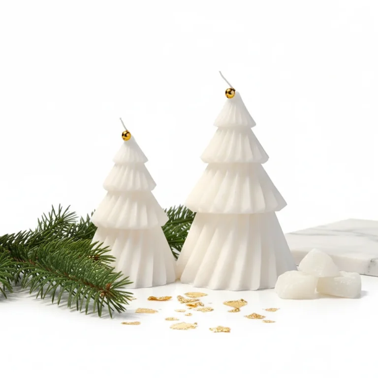 شمع دکوراتیو طرح کاج