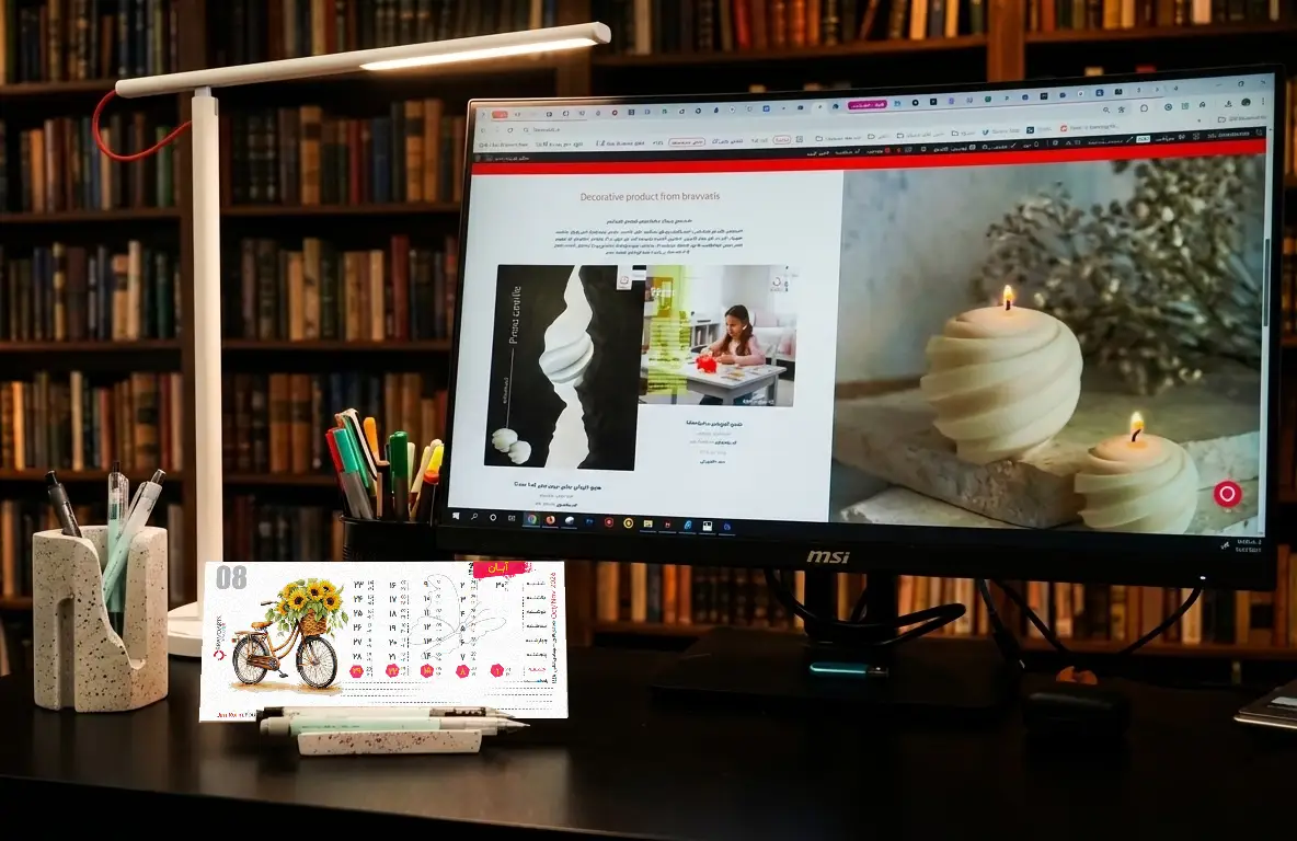 تقویم رومیزی فانتزی flower